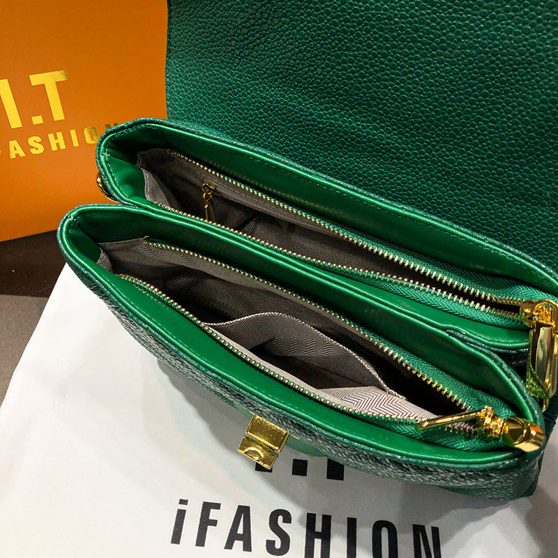 Trendy High-grade Caviar Rhombus Chain Versatile Crossbody Bags