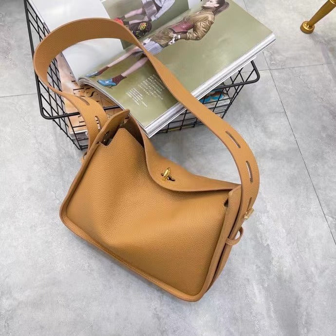 Women's High-grade Top Layer Leather Portable Cowhide Shoulder Bags