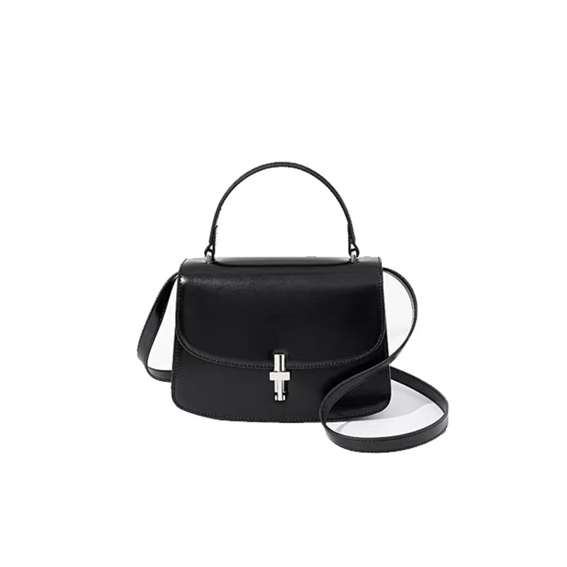 Women's Genuine Leather Saddle High-grade Niche Cowhide Small Square Bags