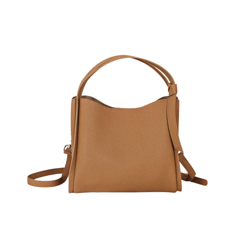 Women's Beautiful Genuine Leather Retro Portable Bucket Bags