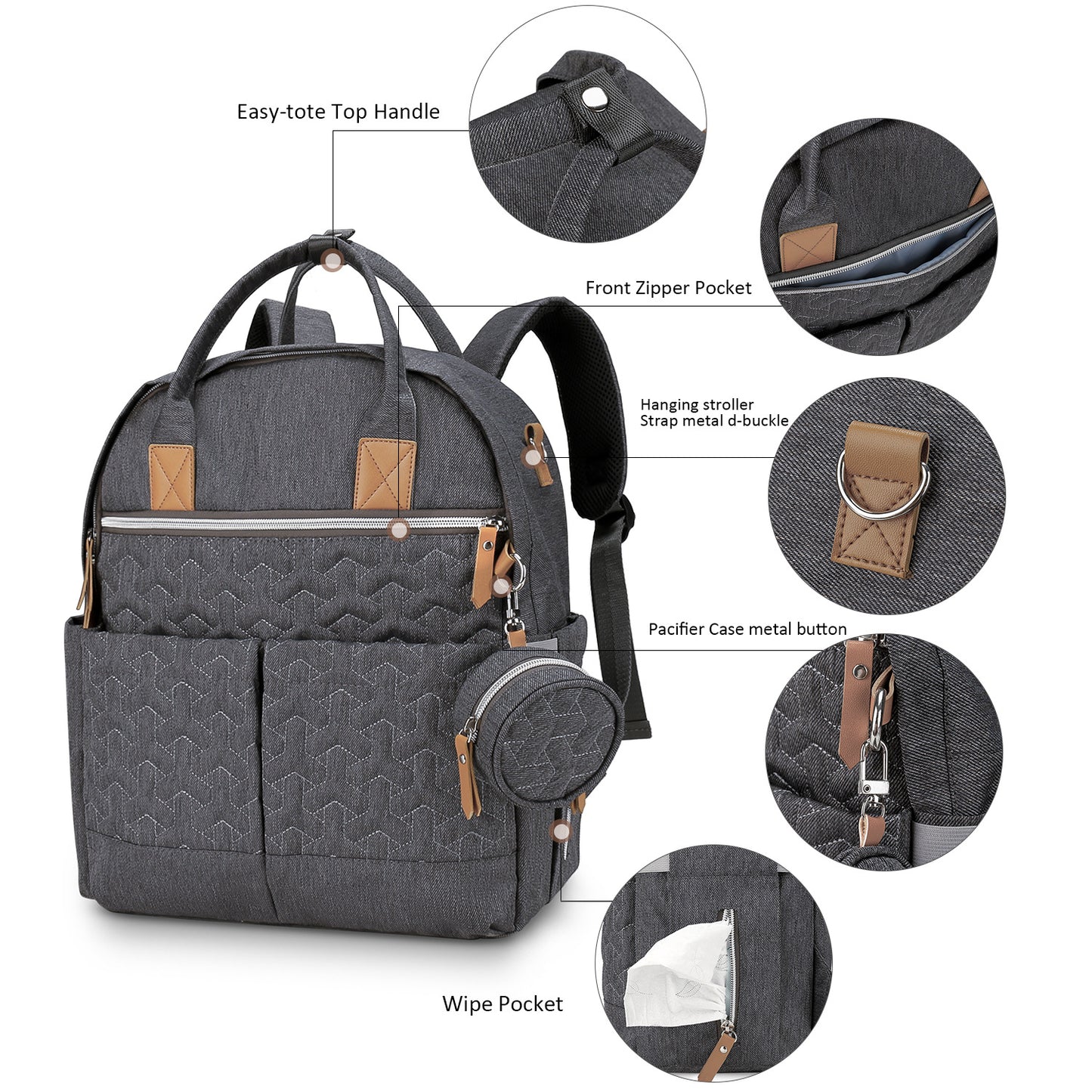 Mother Mummy Large Capacity Mom Waterproof Bags