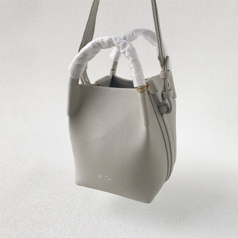 Women's Loro Lychee Pattern Cowhide Minimalist Vegetable Handbags