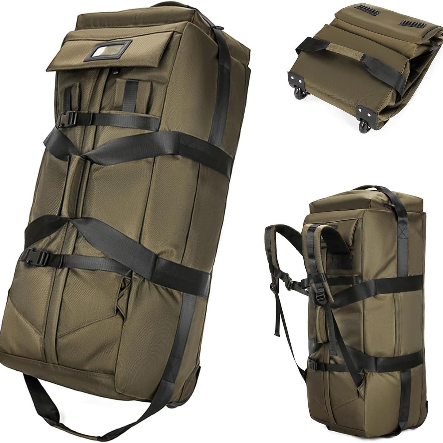 Oxford Cloth With Wheels Folding Moving Travel Bags