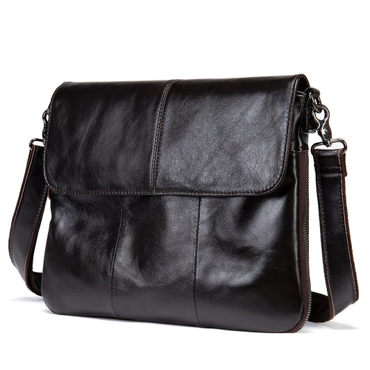 Men's Vintage Leather Business Flip Top Layer Men's Messenger Bags
