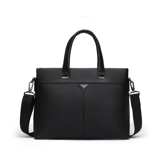 Men's Leather Large Capacity First Layer Cowhide Minority Men's Briefcases