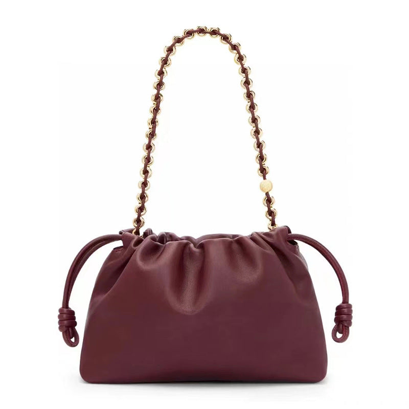 Pretty Chain Lucky Drawstring Cloud Fashion Bucket Bags