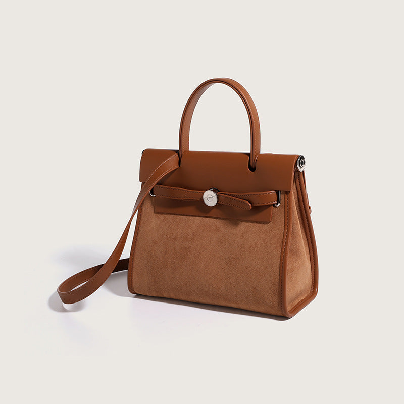 Women's Fashion Trendy Texture Kelly Soft Leather Shoulder Bags