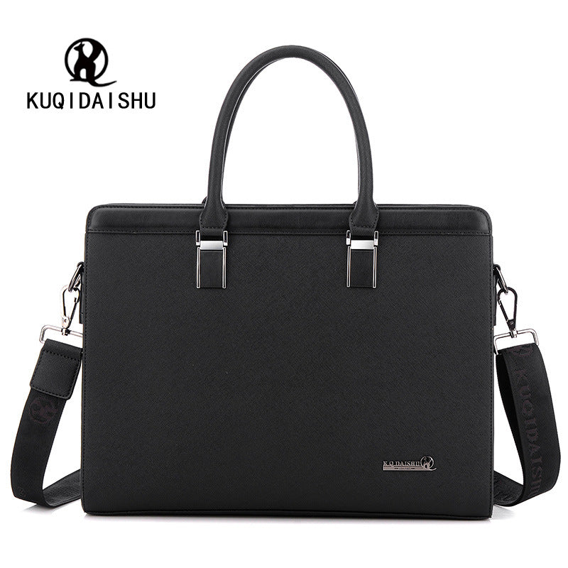 Men's Cool Kangaroo Cross Pattern Computer Business Handbags