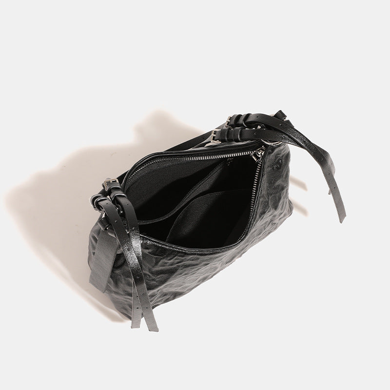 Oil Wax Leather Underarm Summer Niche Armpit Bags