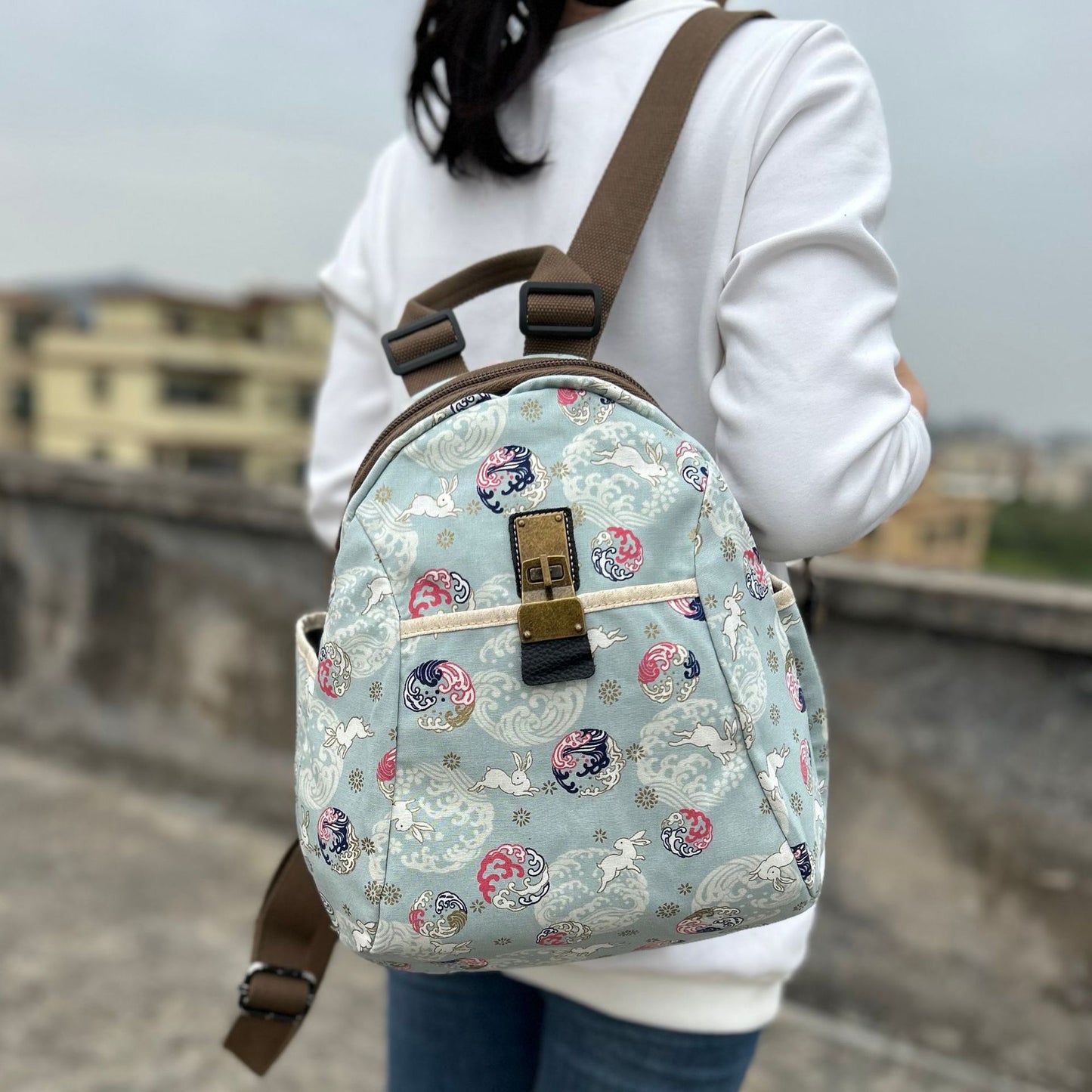 Unique Graceful Fashionable Cotton Linen Leisure Backpacks