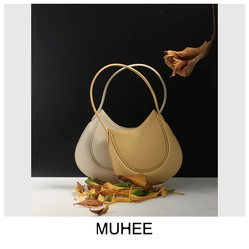 Women's Design Petal Simple Fashion High Sense Retro Shoulder Bags