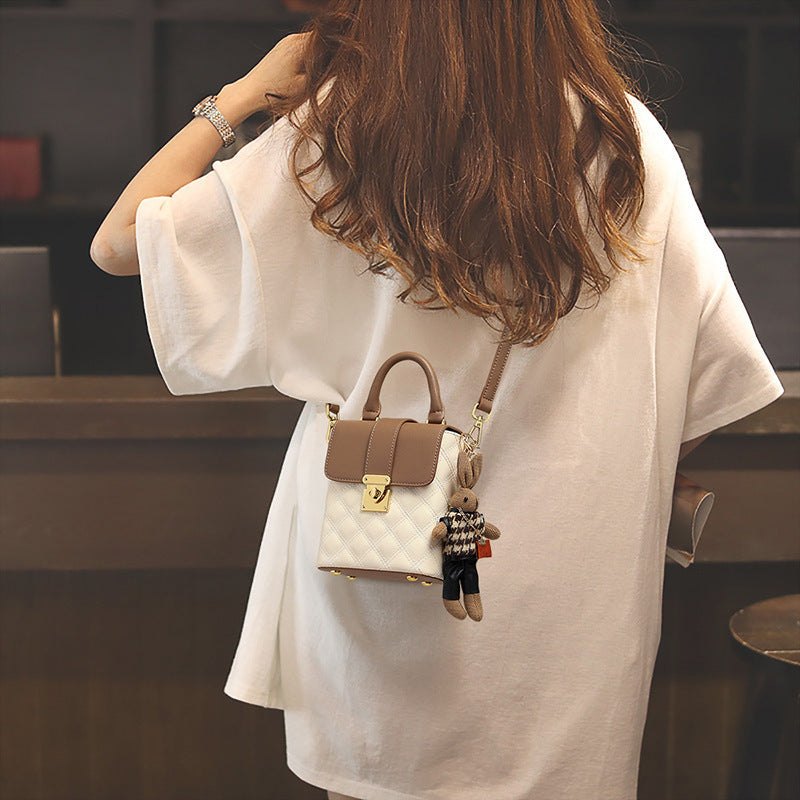 Women's Cell Leather Pocket High-grade Mini Small Square Bags
