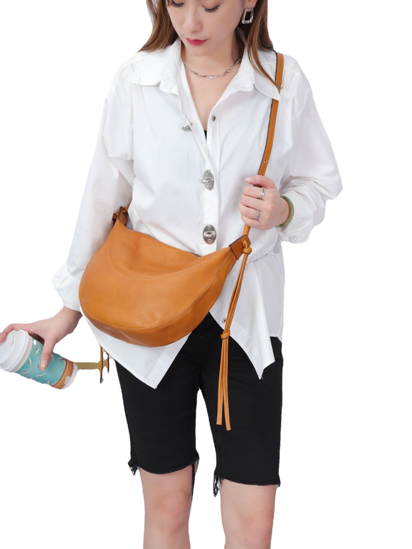 Korean Style High Sense Soft Leather Shoulder Bags