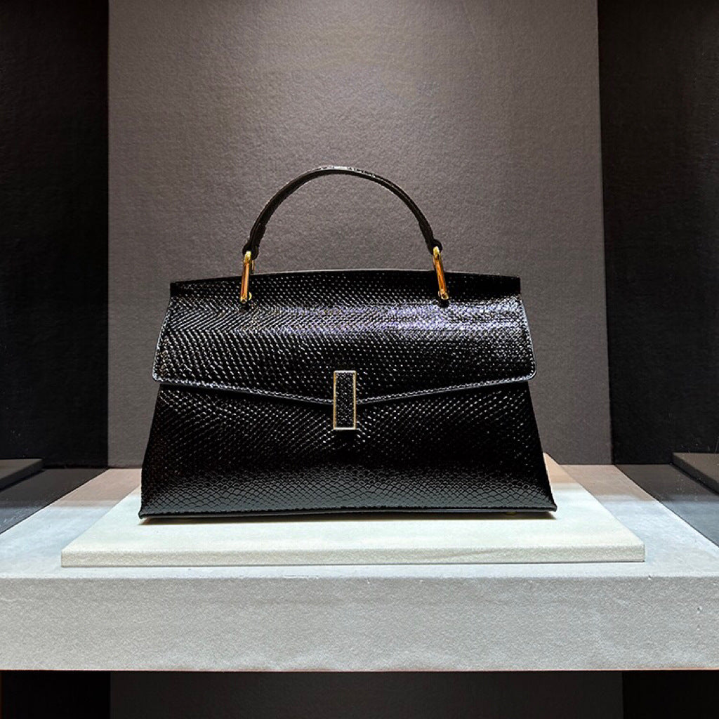 Attractive Beautiful High-grade Leather Serpentine Fashion Crossbody Bags