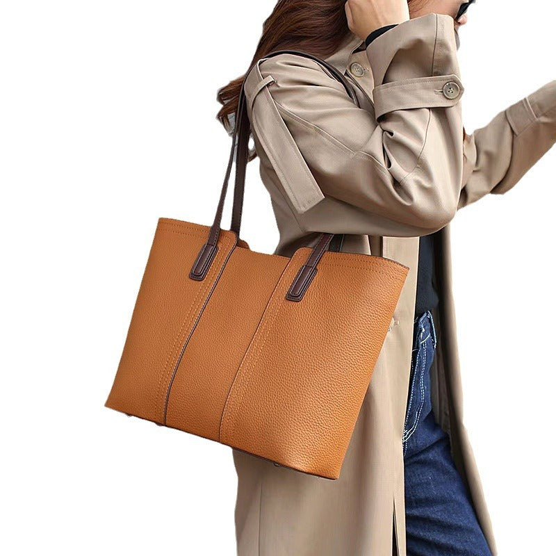 Women's Genuine Leather Big Commuter Large Capacity Tote Bags