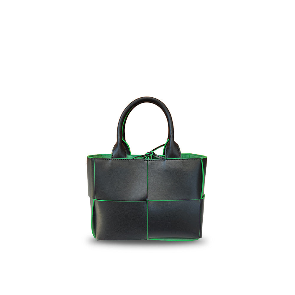 Women's Genuine Leather Woven Cowhide Fashion Crossbody Bags