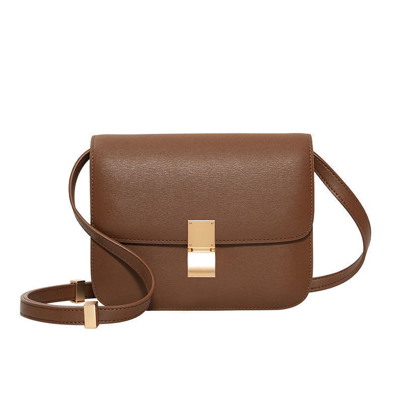 Women's Genuine Leather High Sense One Small Square Bags