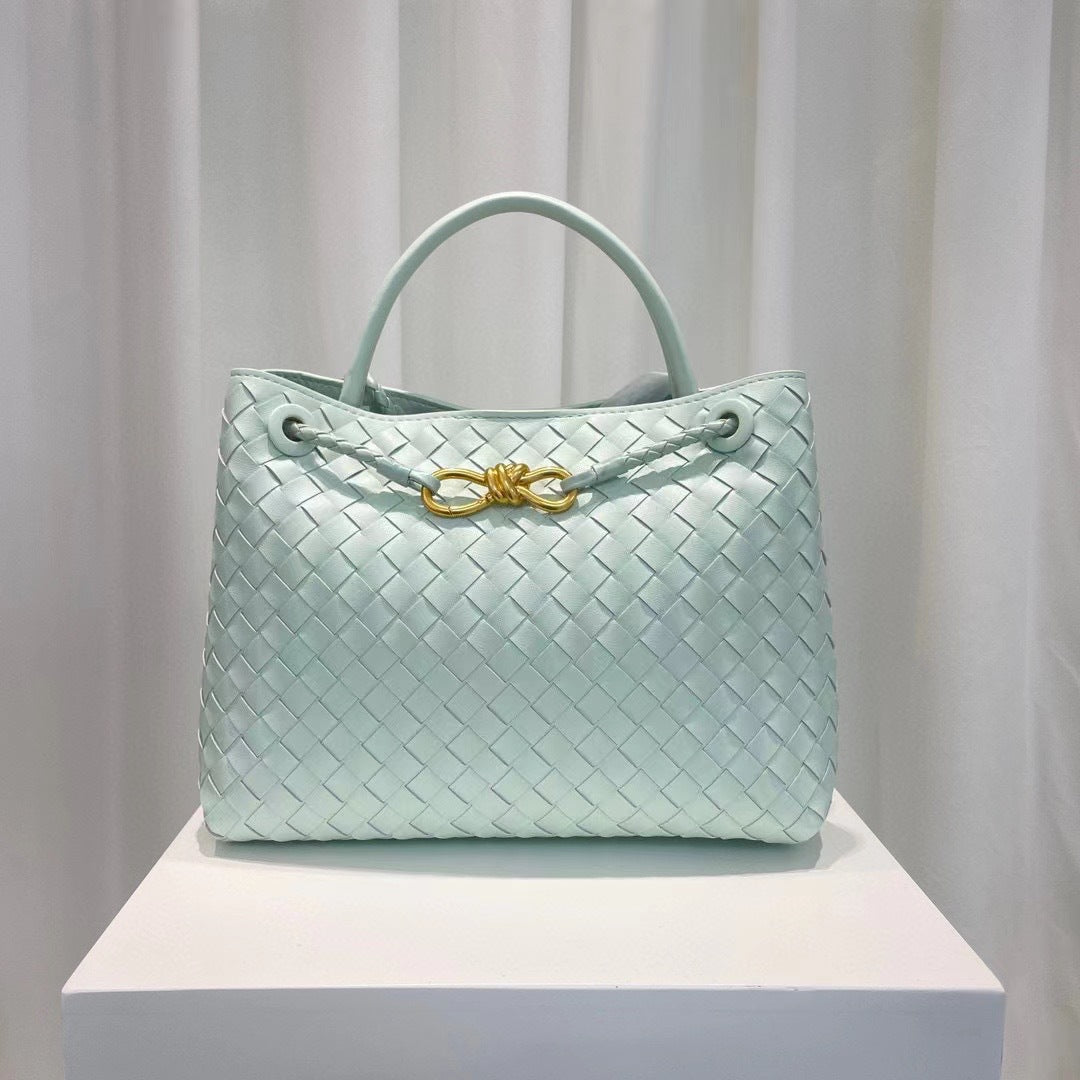 Fashion Woven Large Capacity Versatile Rhombus Tote Bags