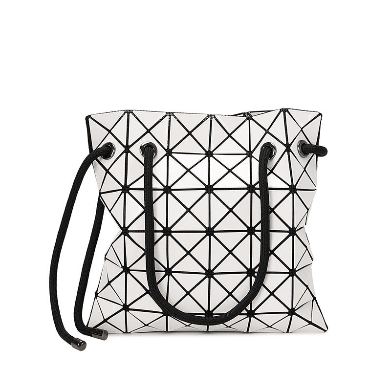 Women's Rhombus Drawstring Bundle For Lifetime Shoulder Bags