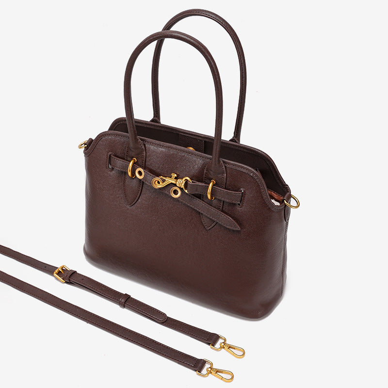 Women's Genuine Leather Fashion Senior Hand Shoulder Bags