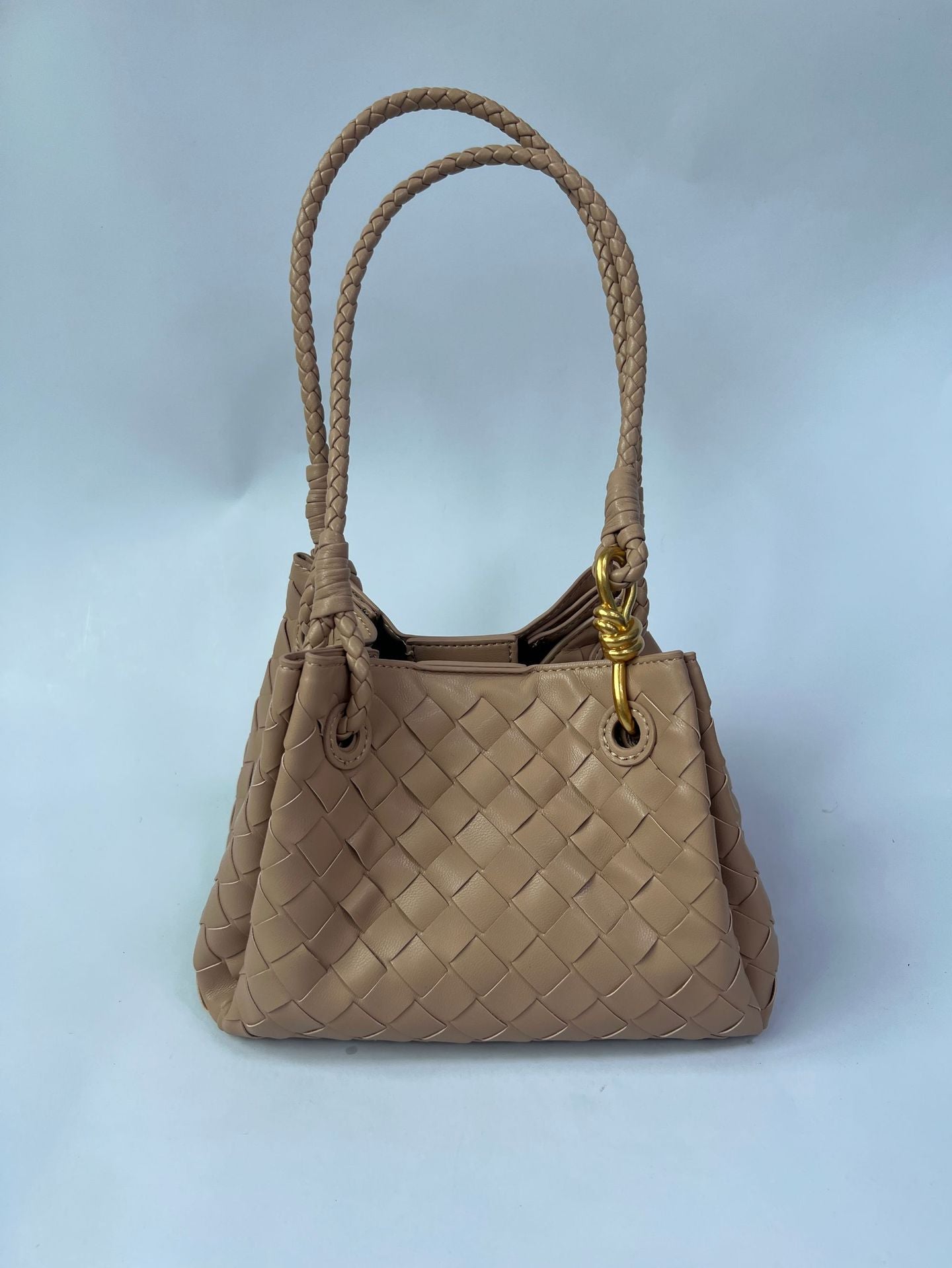 Hand-woven Parachute Metal Cord Fastener Vegetable Handbags