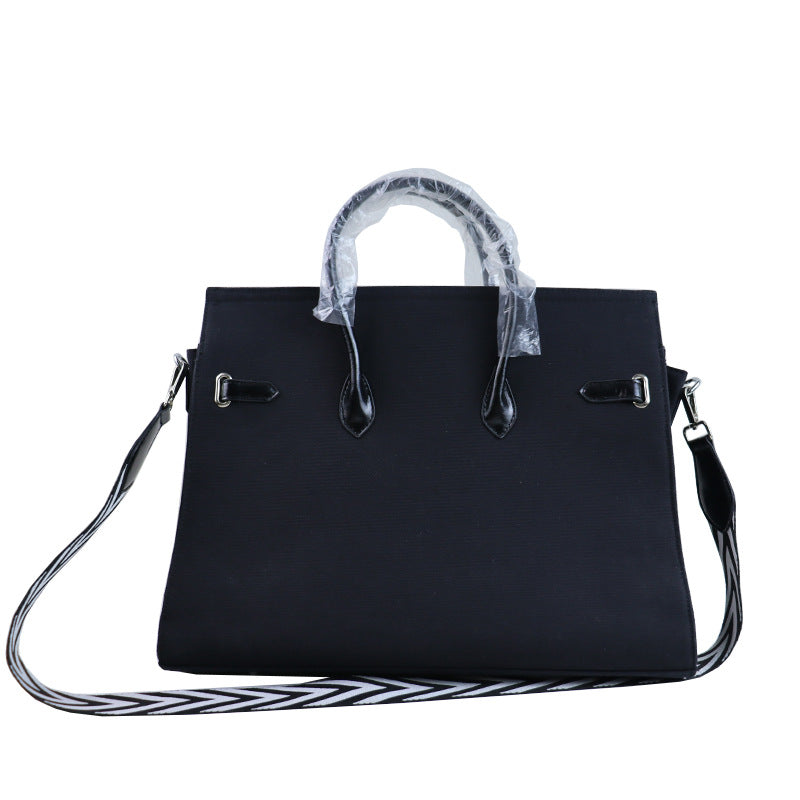 Women's Fashion Trendy Unique Letter Canvas Shoulder Bags