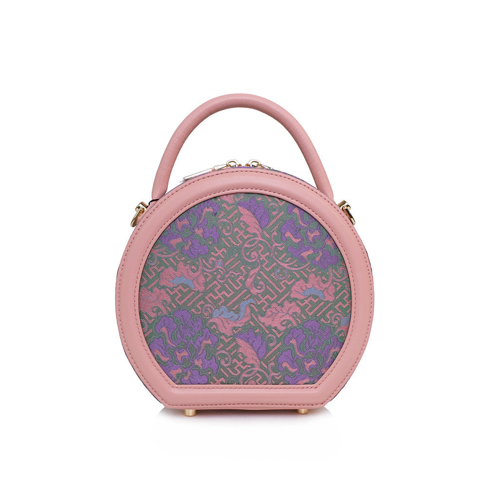 Women's Yarn National Style Mother Round Pie Bags