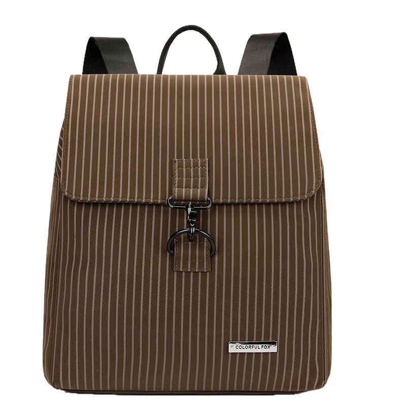 Striped British Style Commuter Waterproof Rucksack Backpacks