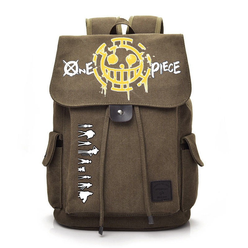 King Of The Piece Retro Canvas Middle School Students' Schoolbags