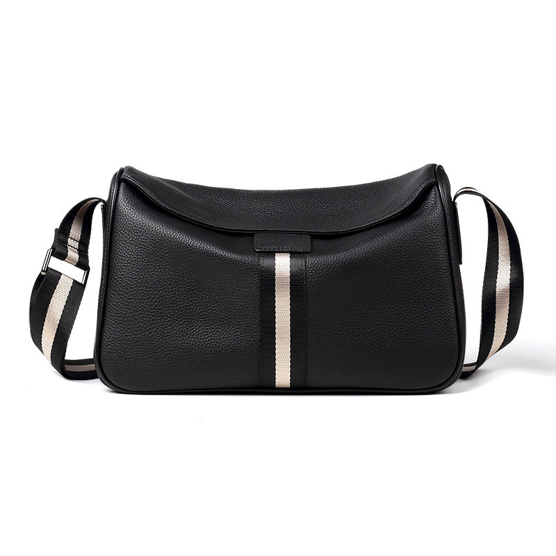 Men's Versatile First Layer Cowhide Trendy Men's Shoulder Bags