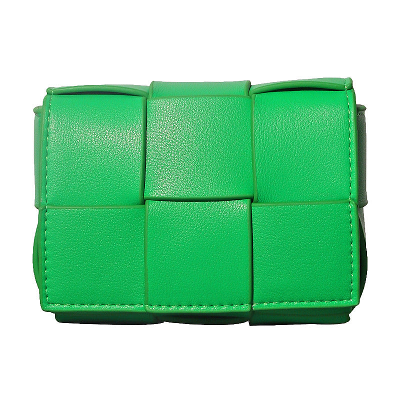 Cowhide Soft Leather One Plaid Pouch Shoulder Bags