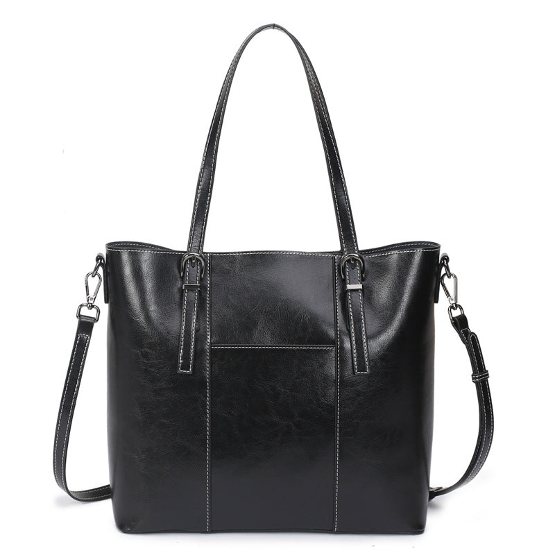 Women's Genuine Leather High-grade Versatile Large Capacity Shoulder Bags