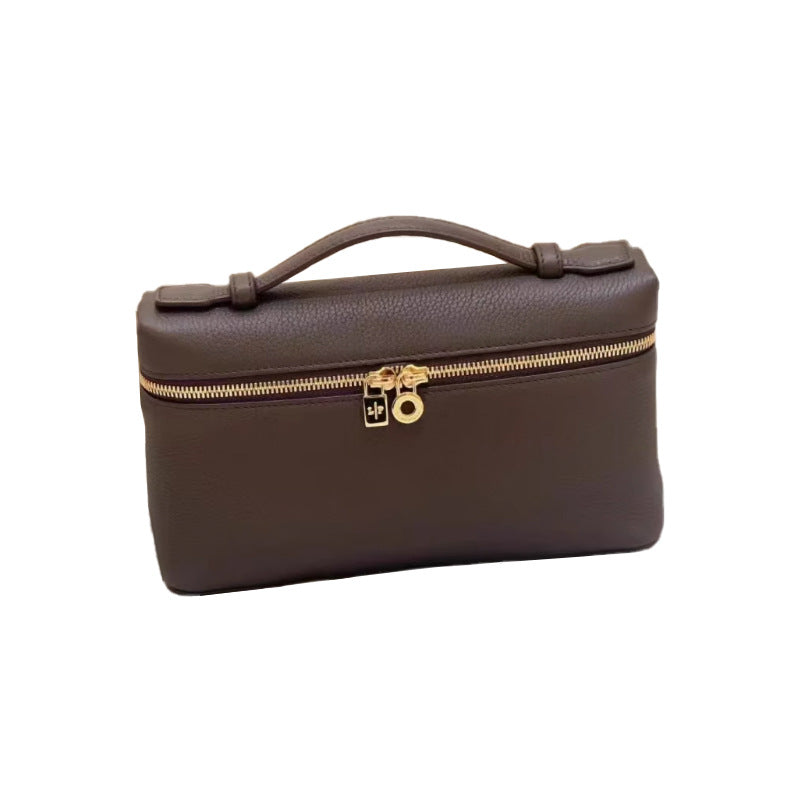 Italian Brown Gold Lunch Box Portable Crossbody Bags