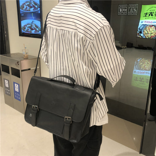 Women's & Men's & Style Retro Business File Official Men's Shoulder Bags