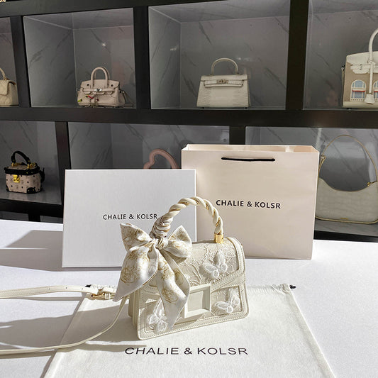 Innovative Charming High-grade Bowknot Trendy Beautiful Small Square Bags