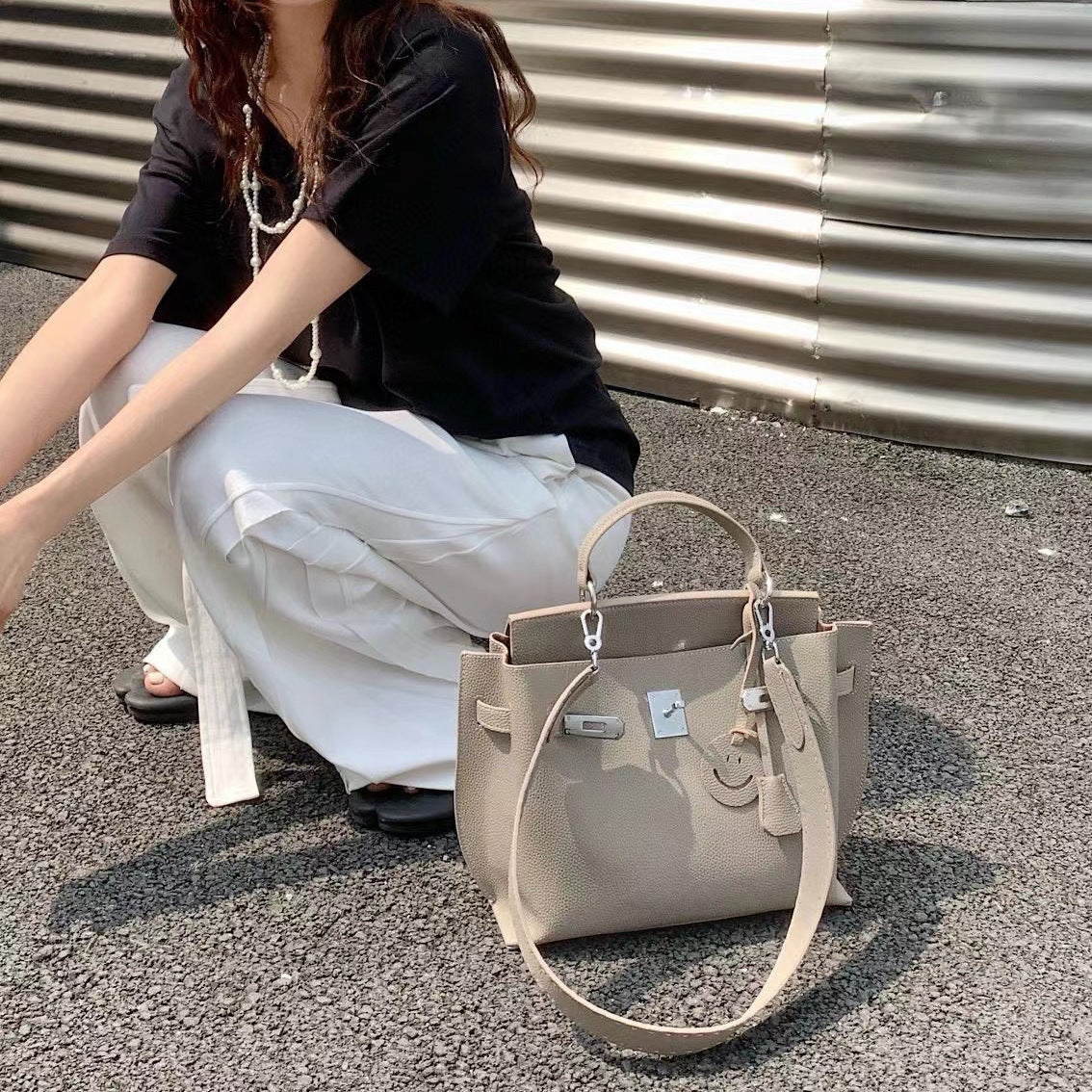Women's First Layer Cowhide Leather High-grade Large Tote Bags