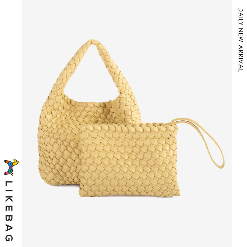 Women's Trendy Hand-woven Versatile Large Capacity Portable Bags