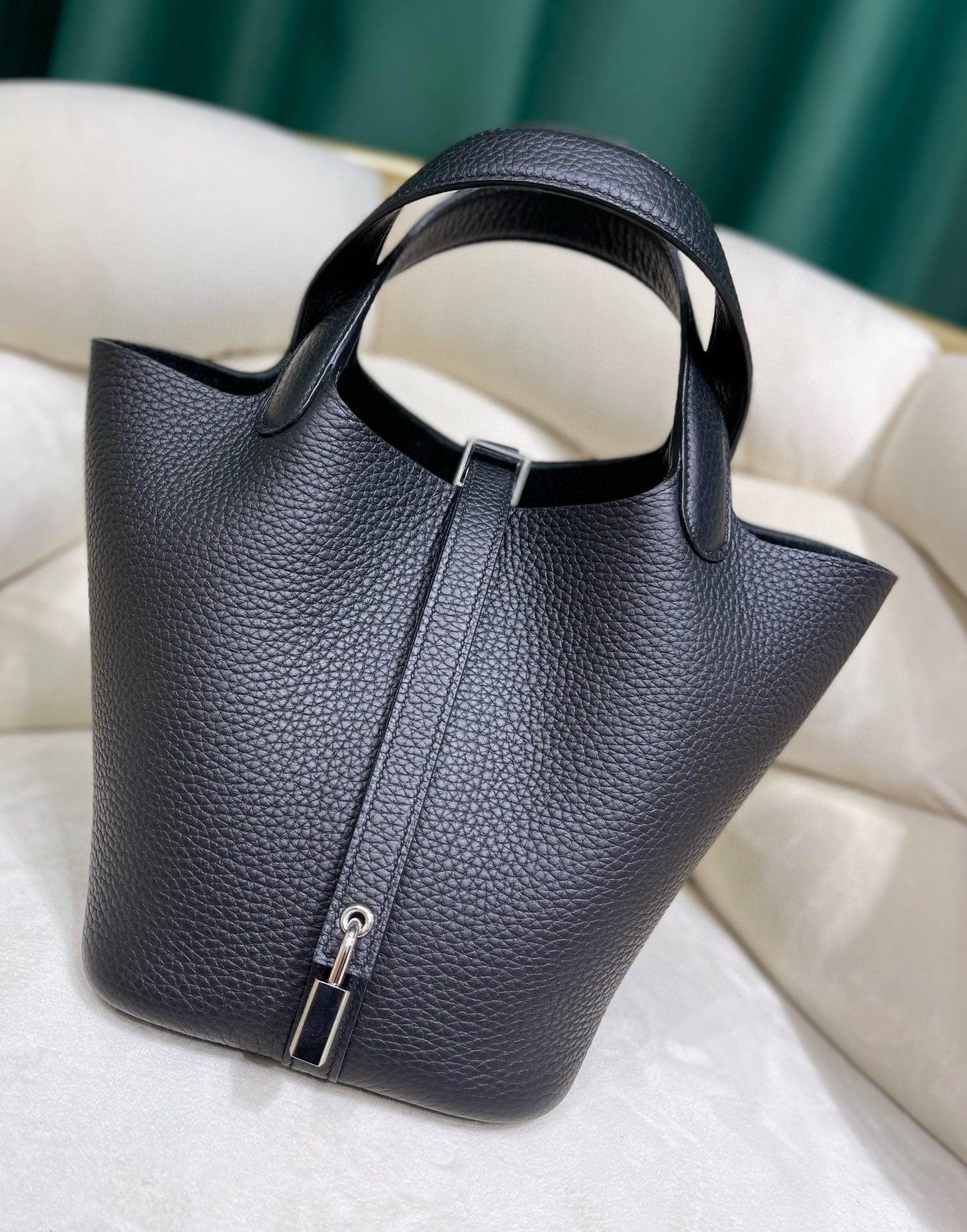 Women's First Layer Litchi Pattern Genuine Leather Bags