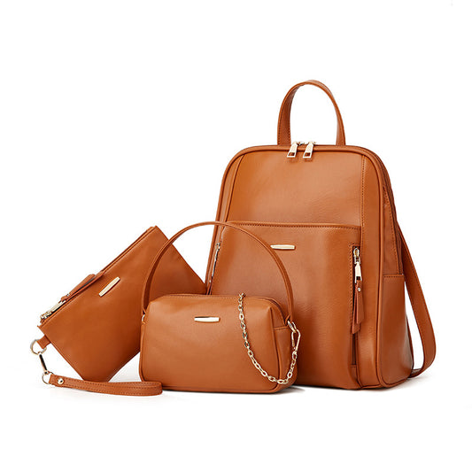 Charming Comfortable Trendy Fashion Three-piece Set Backpacks