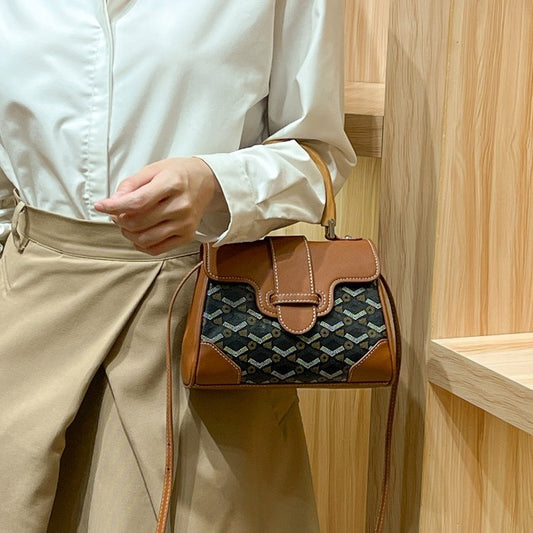 Women's Saigon Wooden Genuine Leather Presbyopic Commuter Handbags