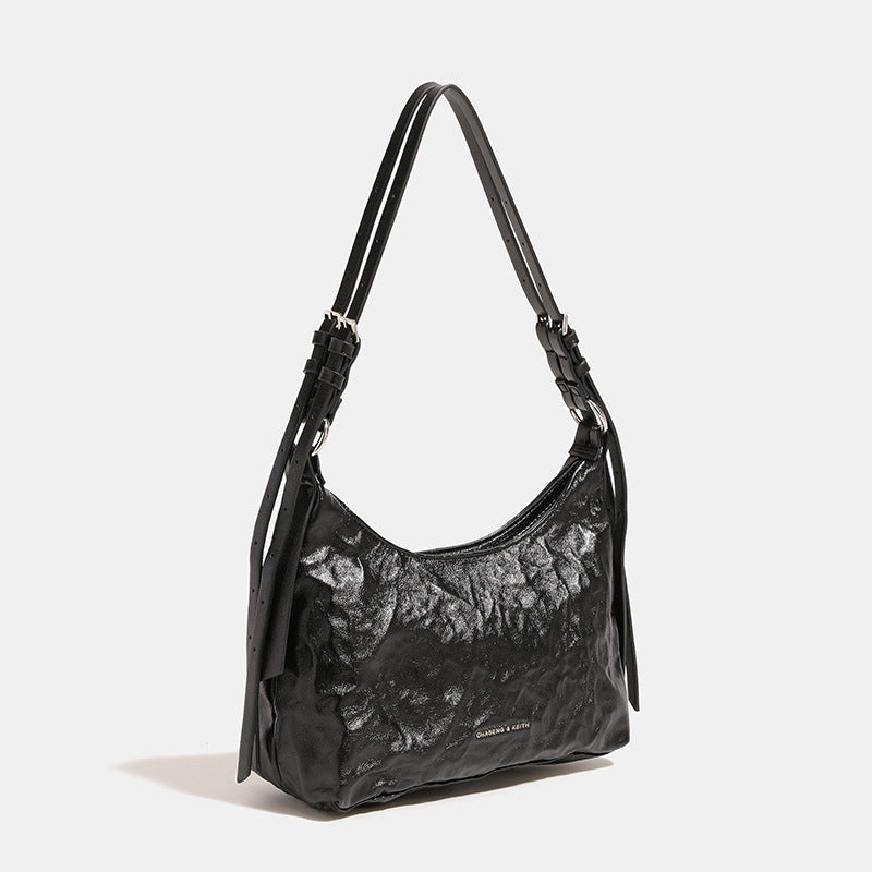 Oil Wax Leather Underarm Summer Niche Armpit Bags