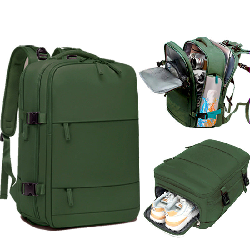 Women's & Men's & Simple Large Capacity Bottom Independent Backpacks
