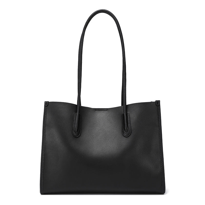 Women's Large Capacity Leather Niche High Sense Shoulder Bags