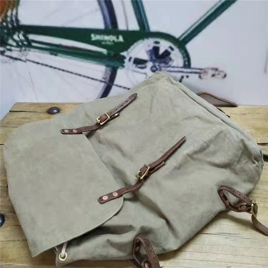 Women's & Men's & Washed Worn Retro Heavy Canvas Backpacks