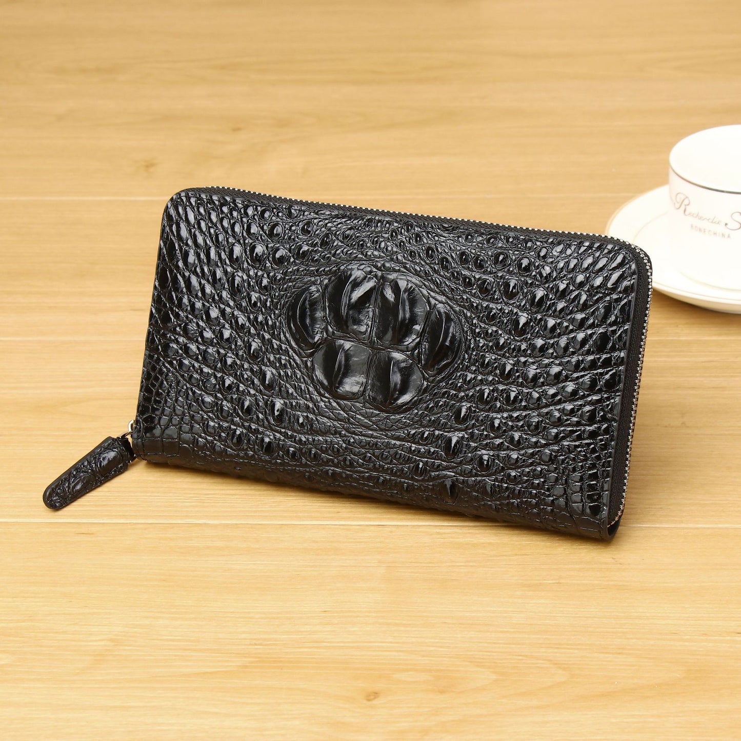 Men's Crocodile Pattern Multiple Slots Fashion Men's Handbags