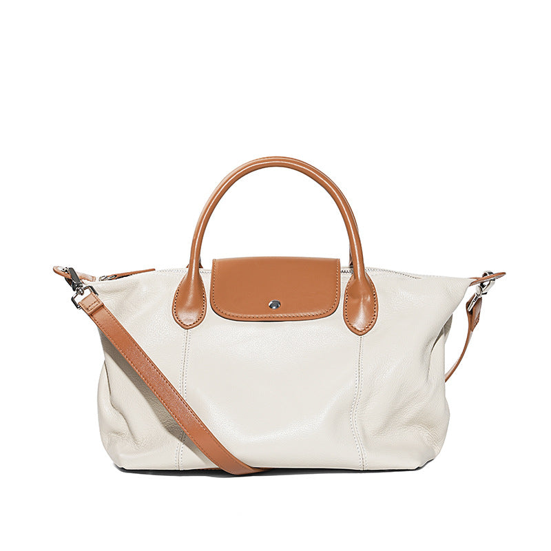 Women's Cattlehide Leather Fashion Dumpling Genuine High-grade Shoulder Bags