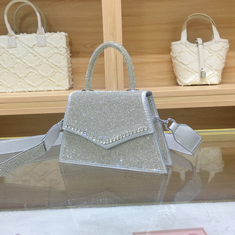 Women's Diamond Sier Fashion Banquet Birthday Wedding Handbags