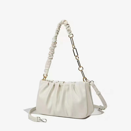 Women's High-grade Niche Underarm Fashion Oblique Pleated Armpit Bags