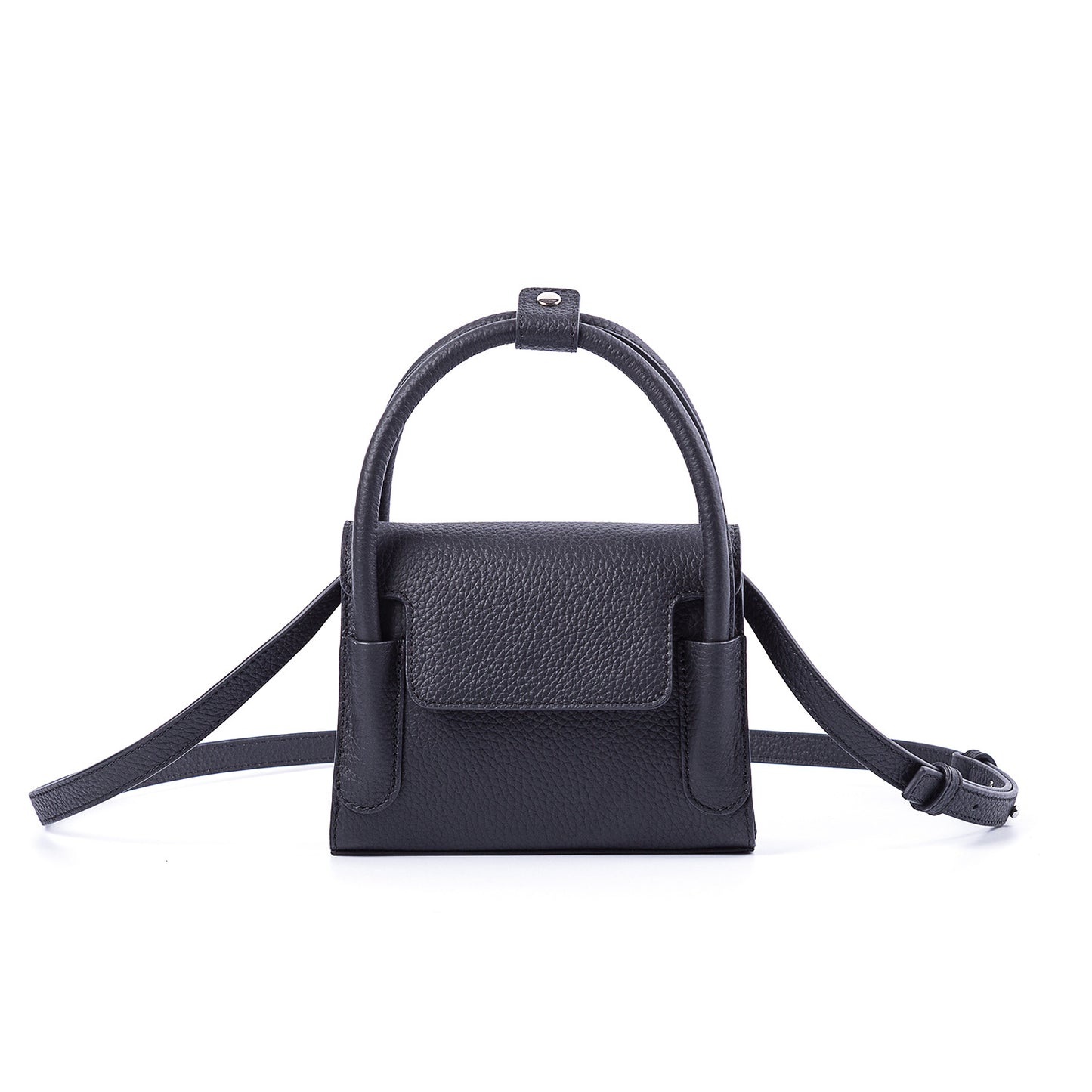 Niche Designer Car Lychee Pattern Cowhide Crossbody Bags