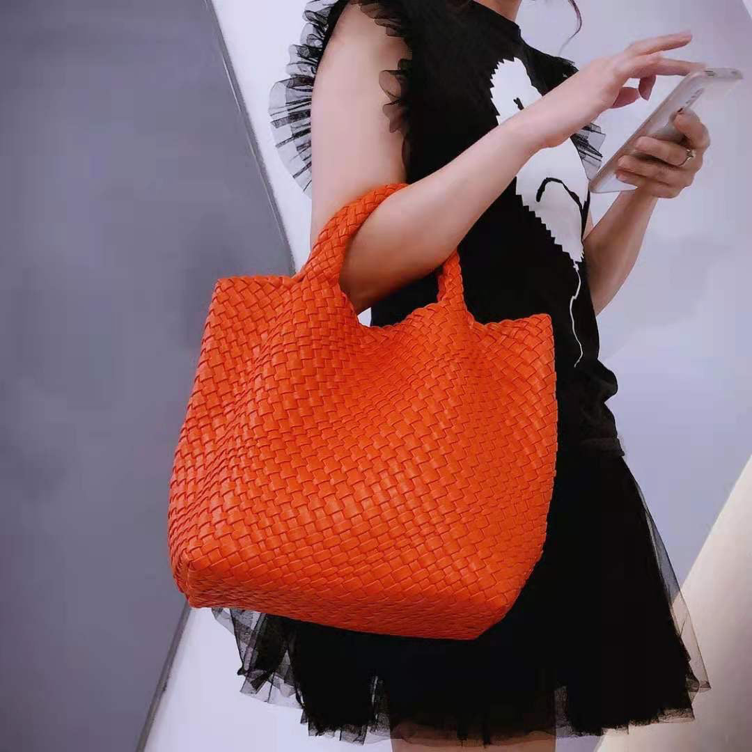 Women's Handmade Woven Portable Large Capacity Tote Bags